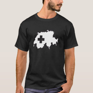 Camiseta Mapa da Suíça Legal Suíço e Suíça