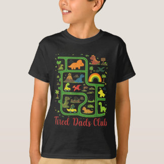 Camiseta Mapa da Terra do Dinossauro Pai Clube dos Pais Can