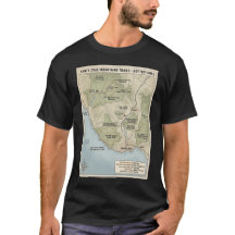 Mapa da Trilha de Santa Cruz Califórnia Redwood & 