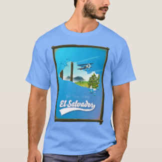 Camiseta Mapa da viagem de El Salvador