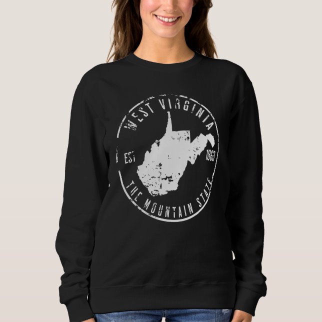 Camiseta Mapa da Virgínia Ocidental (Frente)