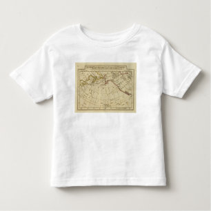 Camiseta Mapa das descobertas feitas pelo cozinheiro e pelo