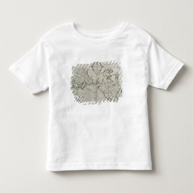 Camiseta Mapa das descobertas novas (Frente)