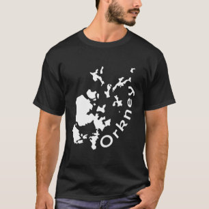 Camiseta Mapa das Ilhas Orkney