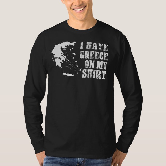 Camiseta Mapa das mulheres na grécia (Frente)