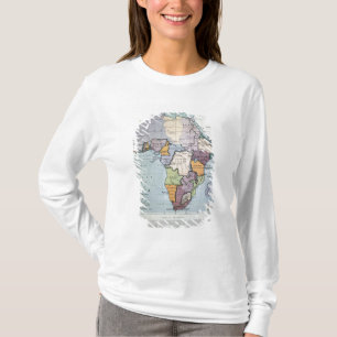Camiseta Mapa de África que mostra os limites do Tratado,