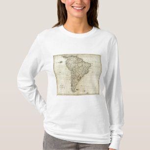 Camiseta Mapa de Ámérica do Sul