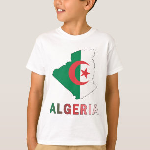 Camiseta Mapa de Argélia