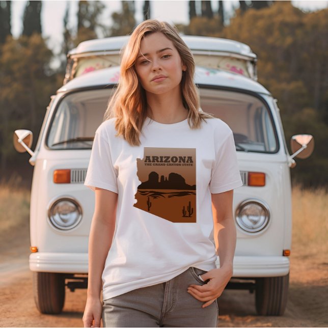 Camiseta Mapa de arizonas do Grand Canyon (Criador carregado)