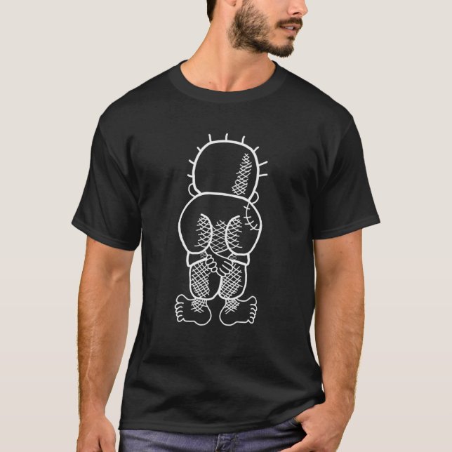 Camiseta Mapa De Bandeiras Da Palestina E Kid De Handala (Frente)