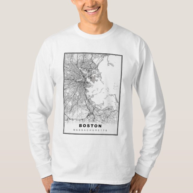 Camiseta Mapa de Boston (Frente)