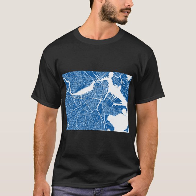 Camiseta Mapa de Boston (Frente)