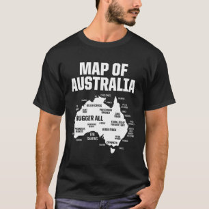 Camiseta Mapa de Cidadania Dupla Austrália Orgulho de Cidad