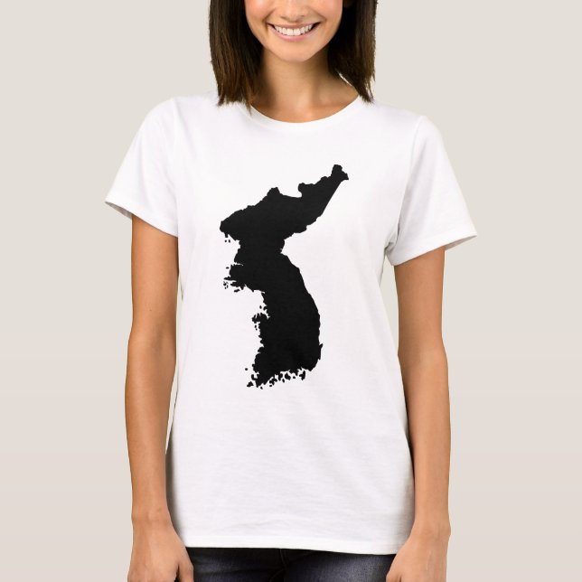 Camiseta Mapa de Coreia (Frente)