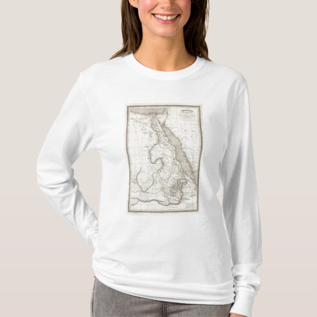 Camiseta Mapa de East Africa (Frente)