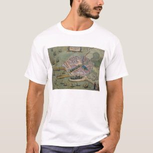 Camiseta Mapa de Flissinga, 'de Civitates Orbis Terrarum