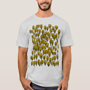 Camiseta Mapa de Floresta - Árvores Âmbar de Outono