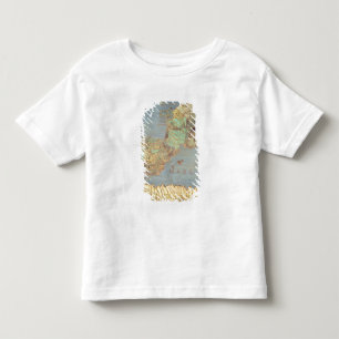 Camiseta Mapa de France, espanha e de África noroeste