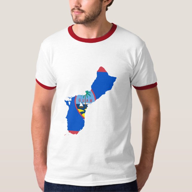 Camiseta MAPA de Guam (Frente)