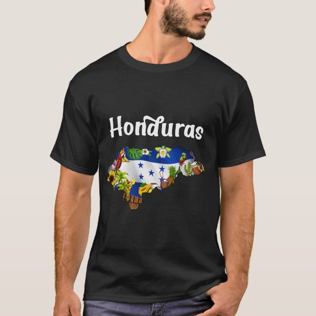 Camiseta Mapa de Honduras (Frente)