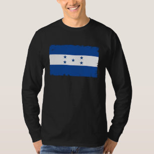 Camiseta Mapa de Honduras Com Coração Vintage Bandeira Hond