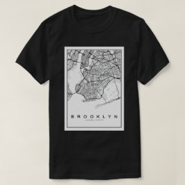 Camiseta Mapa de Ilustração do Brooklyn