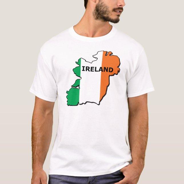 Camiseta Mapa de Ireland (Frente)