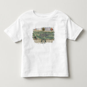 Camiseta Mapa de Liege, de "Civitates Orbis Terrarum" por G