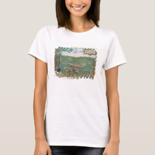 Camiseta Mapa de Linz, de "Civitates Orbis Terrarum" pelo