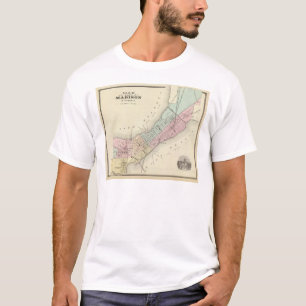 Camiseta Mapa de Madison, Wisconsin
