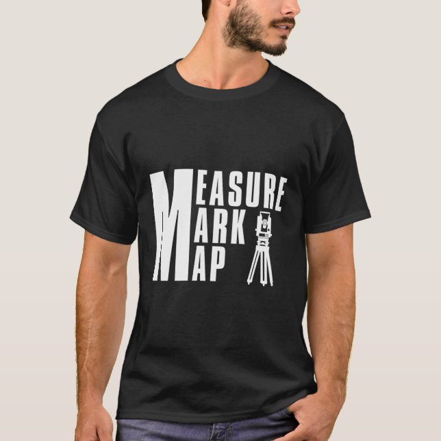 Camiseta Mapa de Medidas com Pesquisa de Profissão (Frente)