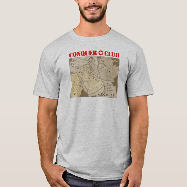Camiseta Mapa de Médio Oriente (Frente)