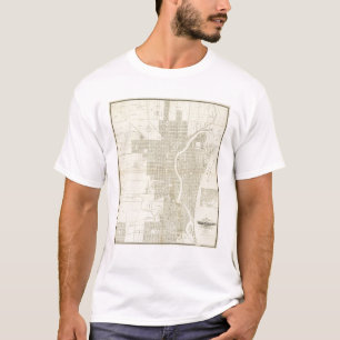 Camiseta Mapa de Milwaukee