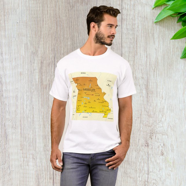 Camiseta Mapa de Missouri (Criador carregado)