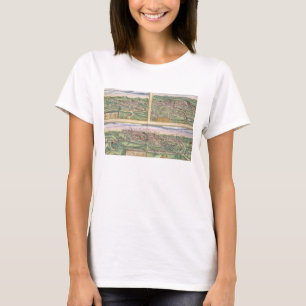 Camiseta Mapa de Montpellier, excursões, e de Poitiers, 'd