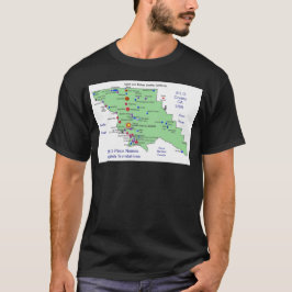Camiseta MAPA de Nomes de Local SLO