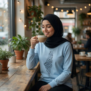 Camiseta Mapa de Nuvem de Palavras Gaza Livre Palestina Liv