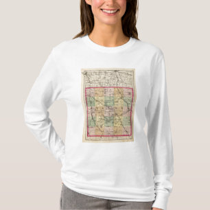 Camiseta Mapa de Oakland County, Michigan