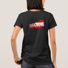 Camiseta Mapa de pavilhão da Áustria