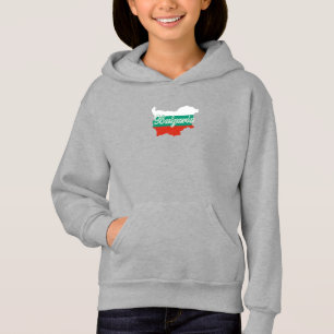 Camiseta Mapa de pavilhão da Bulgária