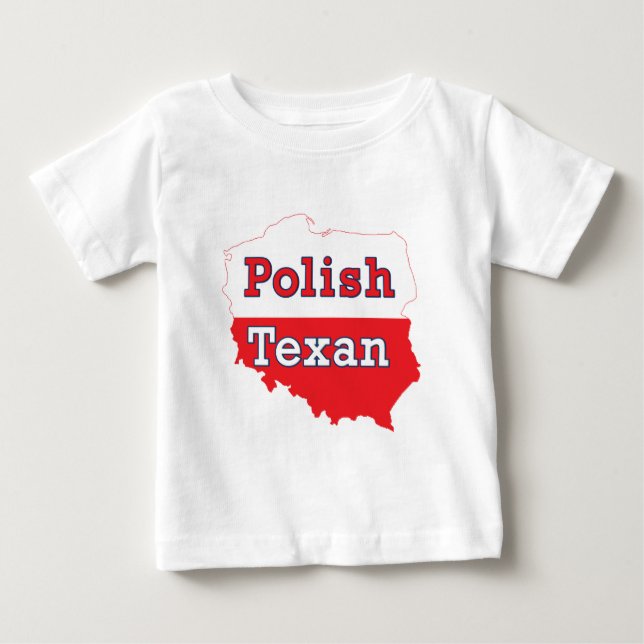 Camiseta Mapa de Polônia de Textos Poloneses (Frente)
