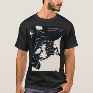 Camiseta Mapa de Previsão de Entrega