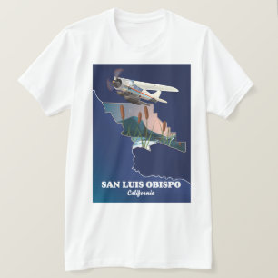 Camiseta Mapa de San luis obispo na Califórnia