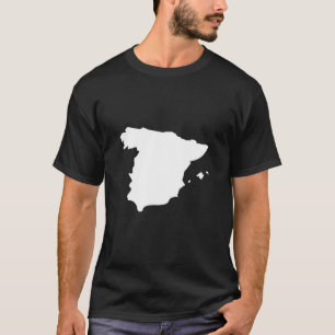 Camiseta Mapa de Sinalizador de espanha - Espanha