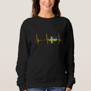 Camiseta Mapa de Sinalizador de suecia Sverige Orgulho Suec
