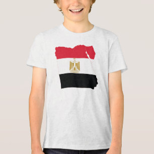 Camiseta Mapa de Sinalizador do Egito