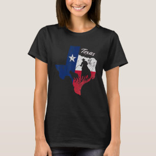 Camiseta Mapa de Sinalizador do Estado do Texas Texano nati