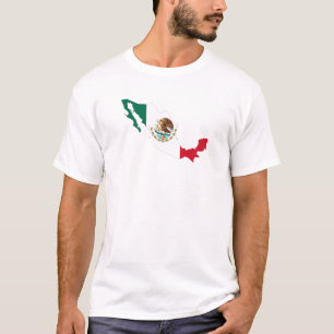 Camiseta Mapa de Sinalizador do México