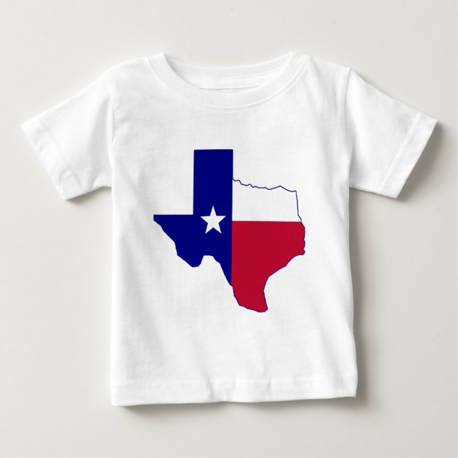 Camiseta Mapa de Sinalizador do Texas (Frente)