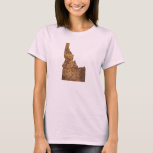 Camiseta Mapa de Spud Idaho
